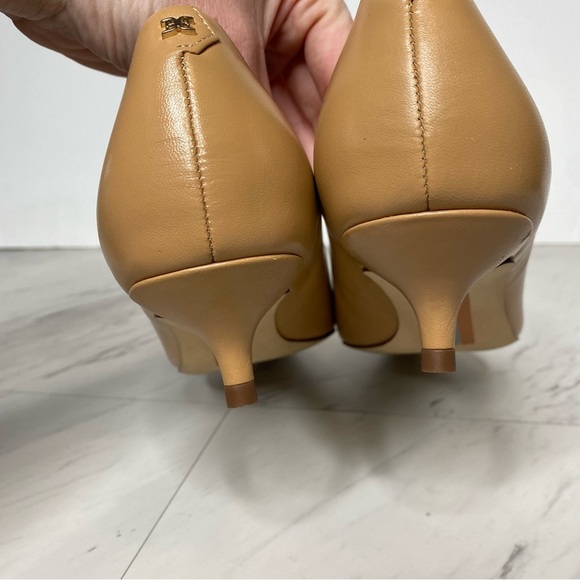 Sam Edelman Franci Pointed Toe Tan Light Brown Leather Pump 8 1/2 M - Picture 4 of 15